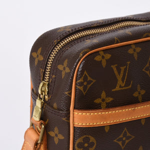LOUIS VUITTON Monogram Trocadero 27 Shoulder Bag M51274 PVC Tanned Leather Brown Gold Hardware Good Condition Used 4a000601