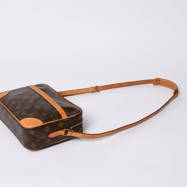 LOUIS VUITTON Monogram Trocadero 27 Shoulder Bag M51274 PVC Tanned Leather Brown Gold Hardware Good Condition Used 4a000601