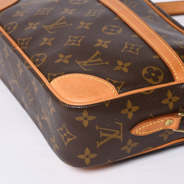 LOUIS VUITTON Monogram Trocadero 27 Shoulder Bag M51274 PVC Tanned Leather Brown Gold Hardware Good Condition Used 4a000601