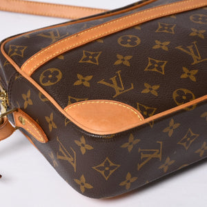 LOUIS VUITTON Monogram Trocadero 27 Shoulder Bag M51274 PVC Tanned Leather Brown Gold Hardware Good Condition Used 4a000601