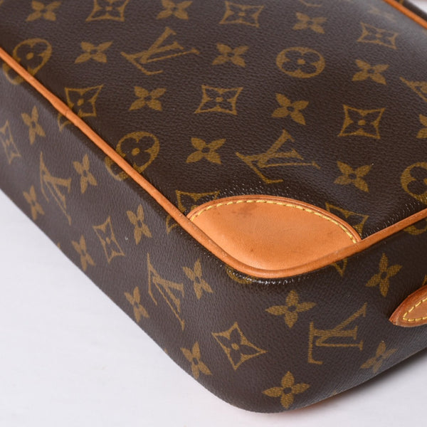 LOUIS VUITTON Monogram Trocadero 27 Shoulder Bag M51274 PVC Tanned Leather Brown Gold Hardware Good Condition Used 4a000601