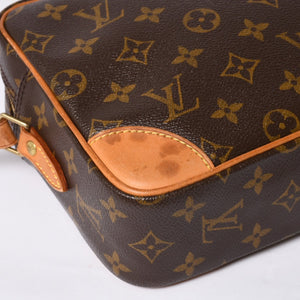 LOUIS VUITTON Monogram Trocadero 27 Shoulder Bag M51274 PVC Tanned Leather Brown Gold Hardware Good Condition Used 4a000601