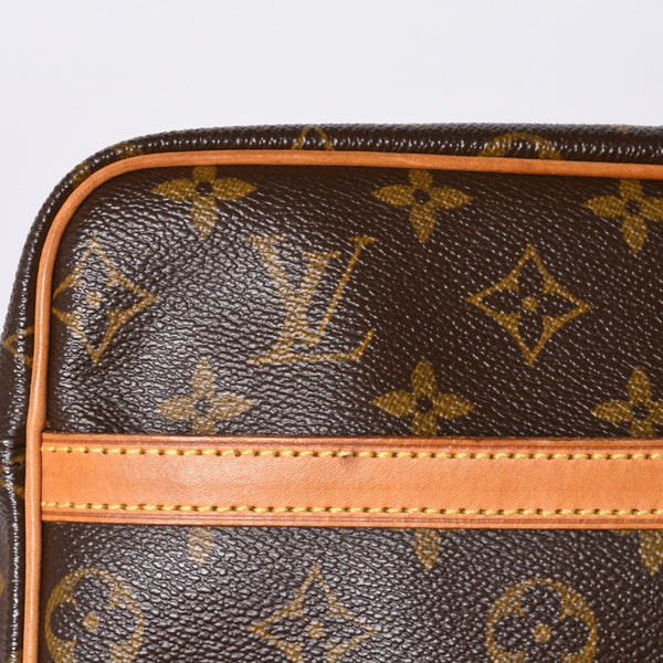 LOUIS VUITTON Monogram Trocadero 27 Shoulder Bag M51274 PVC Tanned Leather Brown Gold Hardware Good Condition Used 4a000601