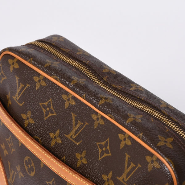 LOUIS VUITTON Monogram Trocadero 27 Shoulder Bag M51274 PVC Tanned Leather Brown Gold Hardware Good Condition Used 4a000601