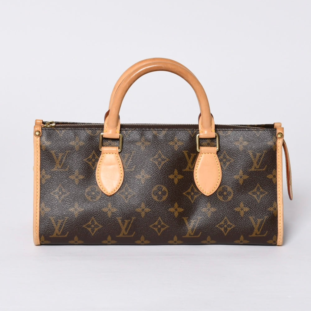 極美品 LOUIS VUITTON ルイヴィトン モノグラム ポパンクール ハンドバッグ M40009 ロゴ モノグラムキャンバス ブラウン 中古 4a000412