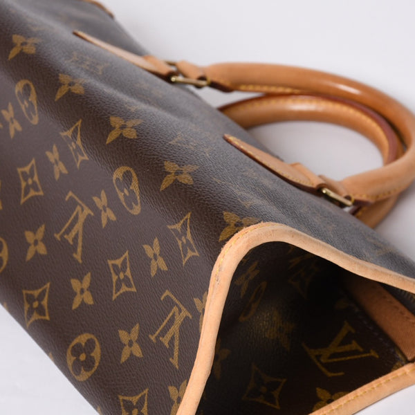 極美品 LOUIS VUITTON ルイヴィトン モノグラム ポパンクール ハンドバッグ M40009 ロゴ モノグラムキャンバス ブラウン 中古 4a000412