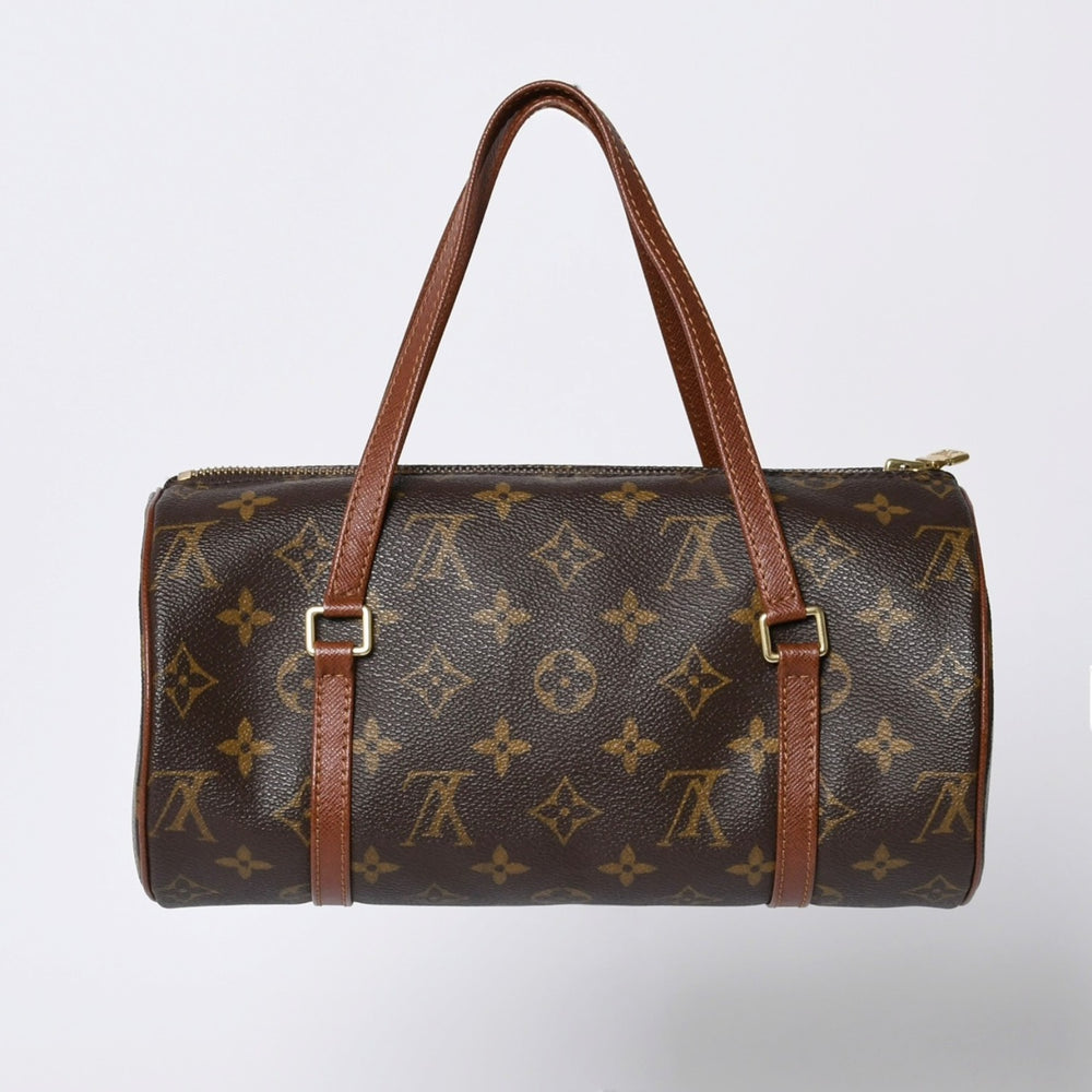 LOUIS VUITTON ルイヴィトン パピヨン26 ハンドバッグ モノグラム M51366 筒型 モノグラムキャンバス ブラウン 美品 中古 4a000411