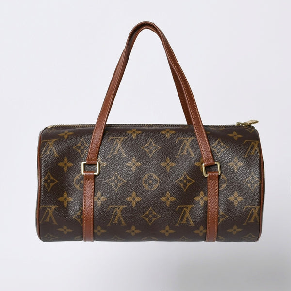 LOUIS VUITTON Papillon 26 Handbag Monogram M51366 Cylindrical Monogram Canvas Brown Good Condition Used 4a000411