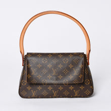 画像をギャラリービューアに読み込む, 極美品 LOUIS VUITTON ルイヴィトン モノグラム ミニルーピング ショルダーバッグ M51147 PVC レザー ブラウン 中古 4a000597