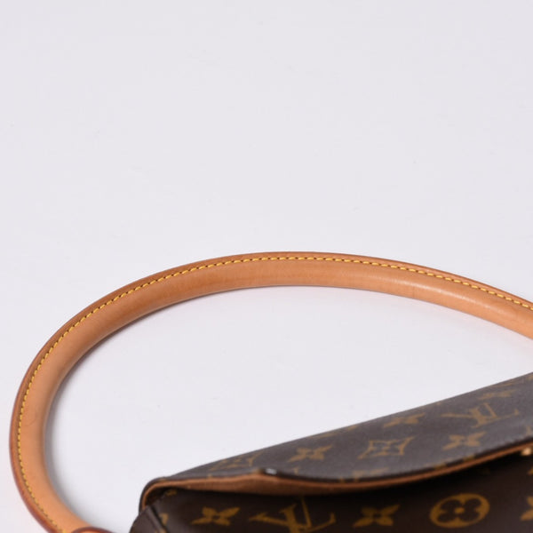 Very Good Condition LOUIS VUITTON Monogram Mini Looping Shoulder Bag M51147 PVC Leather Brown Used 4a000597