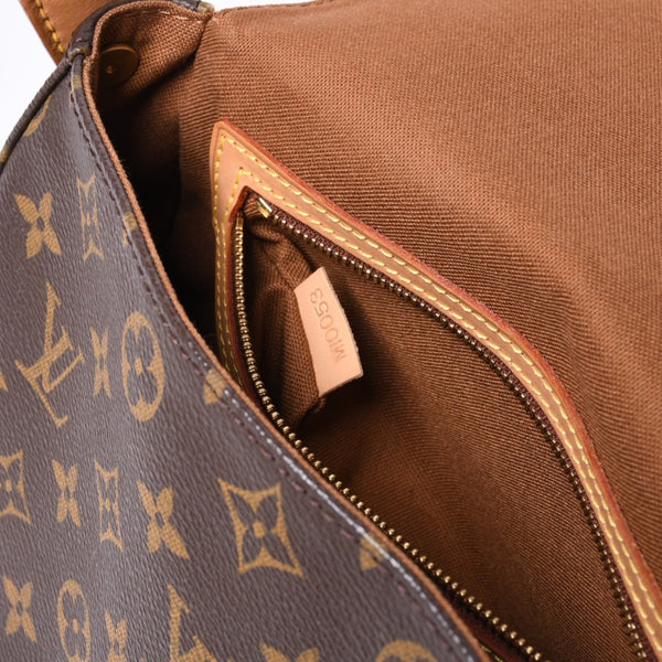 Very Good Condition LOUIS VUITTON Monogram Mini Looping Shoulder Bag M51147 PVC Leather Brown Used 4a000597