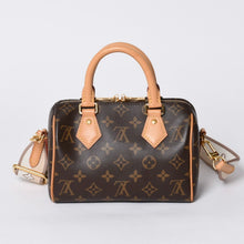 画像をギャラリービューアに読み込む, 極美品 LOUIS VUITTON ルイヴィトン ハンドバッグ スピーディバンドリエール20 M46222 レザー PVC ブラウン ゴールド金具 中古 4a000575