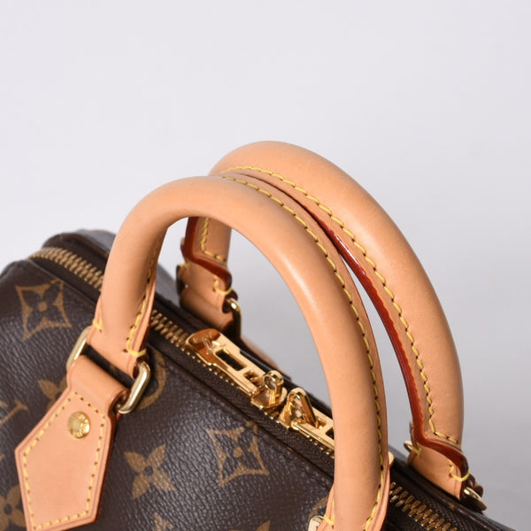Very good condition LOUIS VUITTON Handbag Speedy Bandouliere 20 M46222 Leather PVC Brown Gold hardware Used 4a000575