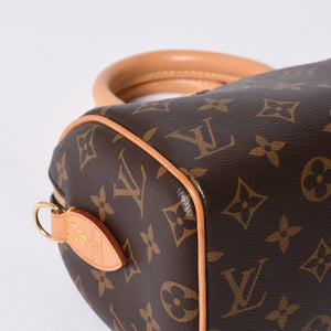 Very good condition LOUIS VUITTON Handbag Speedy Bandouliere 20 M46222 Leather PVC Brown Gold hardware Used 4a000575