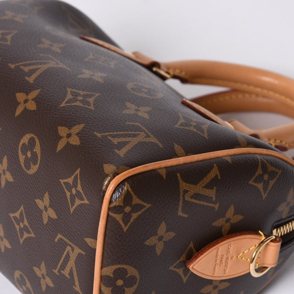 Very good condition LOUIS VUITTON Handbag Speedy Bandouliere 20 M46222 Leather PVC Brown Gold hardware Used 4a000575