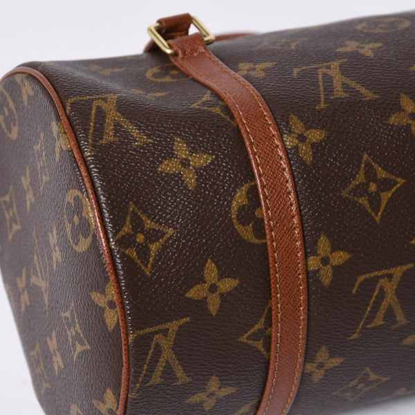 LOUIS VUITTON Papillon 26 Handbag Monogram M51366 Cylindrical Monogram Canvas Brown Good Condition Used 4a000411
