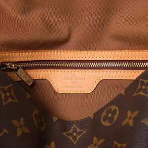 極美品 LOUIS VUITTON ルイヴィトン モノグラム ミニルーピング ショルダーバッグ M51147 PVC レザー ブラウン 中古 4a000596