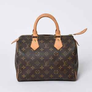 Very good condition LOUIS VUITTON Speedy 25 handbag M41528 Monogram PVC leather used 4a000590