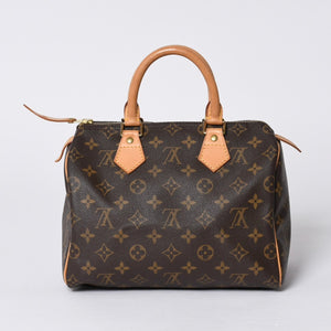 Very good condition LOUIS VUITTON Speedy 25 handbag M41528 Monogram PVC leather used 4a000590