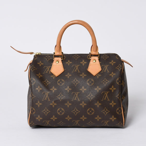 Very good condition LOUIS VUITTON Speedy 25 handbag M41528 Monogram PVC leather used 4a000590