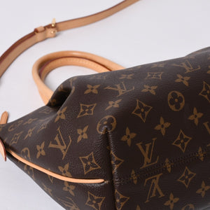 Very Good Condition LOUIS VUITTON Handbag 2WAY Monogram Turen PM Monogram Canvas M48813 Brown Used 4a000426