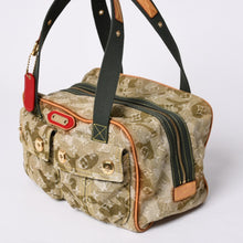 画像をギャラリービューアに読み込む, LOUIS VUITTON ルイヴィトン モノグラモフラージュ デニム ジャスミン ハンドバッグ M95772 カーキ 村上隆 廃盤 美品 中古 4a000360