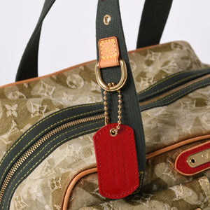 LOUIS VUITTON ルイヴィトン モノグラモフラージュ デニム ジャスミン ハンドバッグ M95772 カーキ 村上隆 廃盤 美品 中古 4a000360