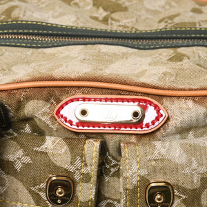 LOUIS VUITTON ルイヴィトン モノグラモフラージュ デニム ジャスミン ハンドバッグ M95772 カーキ 村上隆 廃盤 美品 中古 4a000360