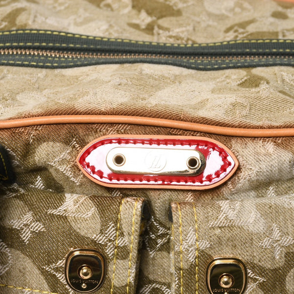 LOUIS VUITTON ルイヴィトン モノグラモフラージュ デニム ジャスミン ハンドバッグ M95772 カーキ 村上隆 廃盤 美品 中古 4a000360