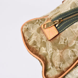 LOUIS VUITTON ルイヴィトン モノグラモフラージュ デニム ジャスミン ハンドバッグ M95772 カーキ 村上隆 廃盤 美品 中古 4a000360