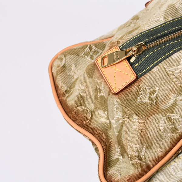 LOUIS VUITTON ルイヴィトン モノグラモフラージュ デニム ジャスミン ハンドバッグ M95772 カーキ 村上隆 廃盤 美品 中古 4a000360