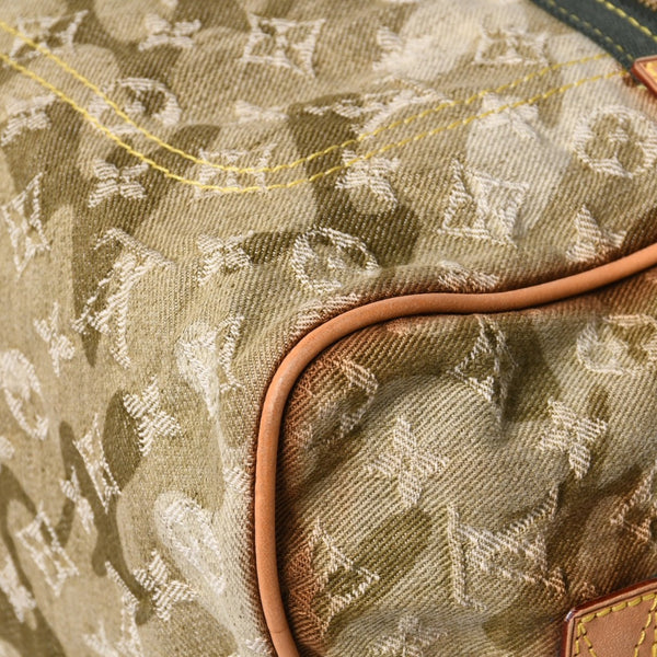 LOUIS VUITTON ルイヴィトン モノグラモフラージュ デニム ジャスミン ハンドバッグ M95772 カーキ 村上隆 廃盤 美品 中古 4a000360