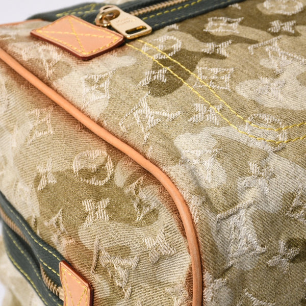 LOUIS VUITTON ルイヴィトン モノグラモフラージュ デニム ジャスミン ハンドバッグ M95772 カーキ 村上隆 廃盤 美品 中古 4a000360