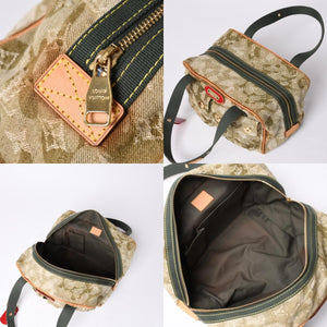 LOUIS VUITTON ルイヴィトン モノグラモフラージュ デニム ジャスミン ハンドバッグ M95772 カーキ 村上隆 廃盤 美品 中古 4a000360