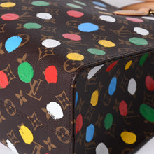 画像をギャラリービューアに読み込む, 新品同様 LOUIS VUITTON ルイヴィトン オンザゴーMM 草間彌生 ハンド ショルダー バッグ 2WAY レザー モノグラム M46379 ブラウン 中古 4a000572