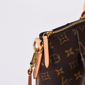 Very Good Condition LOUIS VUITTON Handbag 2WAY Monogram Turen PM Monogram Canvas M48813 Brown Used 4a000426