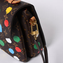 画像をギャラリービューアに読み込む, 極美品 LOUIS VUITTON ルイヴィトンYK 草間彌生 ポシェットメティスMM ショルダーバッグ M81267 モノグラムブラウン 中古 4a000573