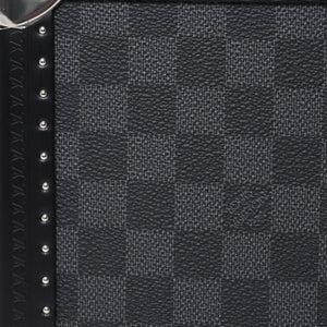 Like new LOUIS VUITTON Trunk Coffret 8 Montre Watch Case N48226 Damier Graphite Black Used 4a000571