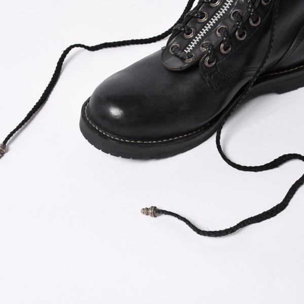 CHROME HEARTS Chrome Hearts × WESCO Wesco Fireman Boots Leather Dagger Black Silver 925 Good Condition Used 4a000433