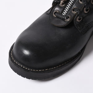 CHROME HEARTS Chrome Hearts × WESCO Wesco Fireman Boots Leather Dagger Black Silver 925 Good Condition Used 4a000433