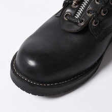 画像をギャラリービューアに読み込む, CHROME HEARTS クロムハーツ × WESCO ウエスコ ファイヤーマン ブーツ レザー ダガー ブラック シルバー925 美品 中古 4a000433