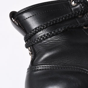 CHROME HEARTS Chrome Hearts × WESCO Wesco Fireman Boots Leather Dagger Black Silver 925 Good Condition Used 4a000433