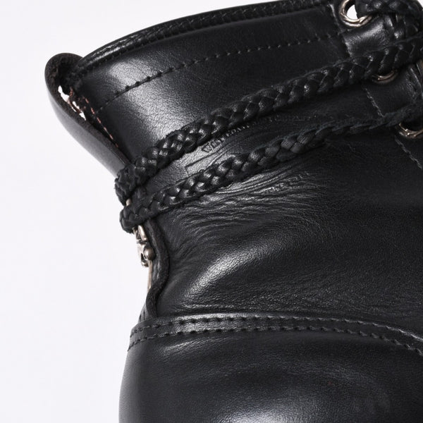 CHROME HEARTS Chrome Hearts × WESCO Wesco Fireman Boots Leather Dagger Black Silver 925 Good Condition Used 4a000433