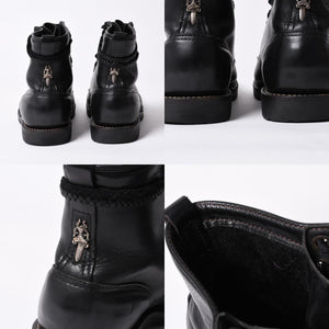 CHROME HEARTS Chrome Hearts × WESCO Wesco Fireman Boots Leather Dagger Black Silver 925 Good Condition Used 4a000433