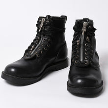 画像をギャラリービューアに読み込む, CHROME HEARTS クロムハーツ × WESCO ウエスコ ファイヤーマン ブーツ レザー ダガー ブラック シルバー925 美品 中古 4a000433