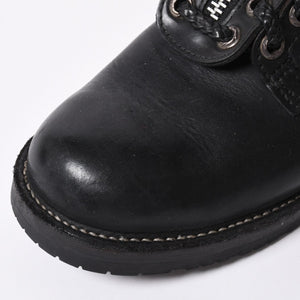 CHROME HEARTS Chrome Hearts × WESCO Wesco Fireman Boots Leather Dagger Black Silver 925 Good Condition Used 4a000433
