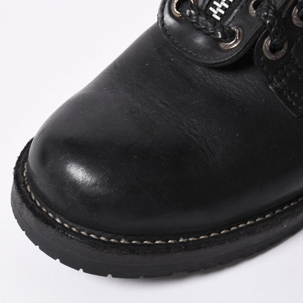 CHROME HEARTS Chrome Hearts × WESCO Wesco Fireman Boots Leather Dagger Black Silver 925 Good Condition Used 4a000433