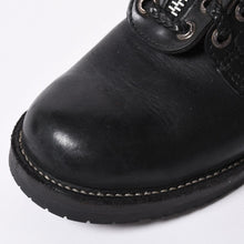 画像をギャラリービューアに読み込む, CHROME HEARTS クロムハーツ × WESCO ウエスコ ファイヤーマン ブーツ レザー ダガー ブラック シルバー925 美品 中古 4a000433