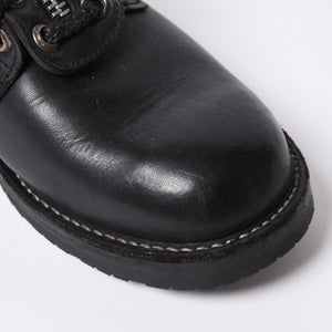 CHROME HEARTS Chrome Hearts × WESCO Wesco Fireman Boots Leather Dagger Black Silver 925 Good Condition Used 4a000433
