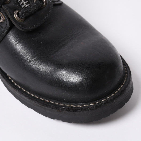 CHROME HEARTS Chrome Hearts × WESCO Wesco Fireman Boots Leather Dagger Black Silver 925 Good Condition Used 4a000433